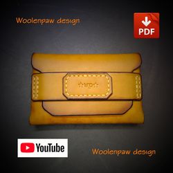 Leather pattern - ID card wallet, mini wallet, NS13