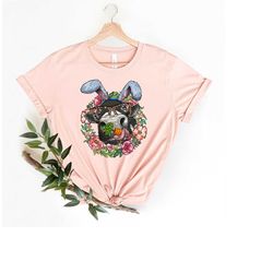 cow bunny ears t-shirt, easter farming cow shirt, easter bunny tshirt, carrot rabbit shirt, easter bunny cow shirt