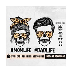 mom life dad life svg | mom life svg | leopard mom svg | dad life svg | momlife svg | mom life dad life png | dadlife sk