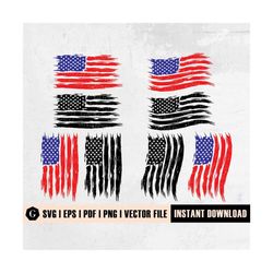 bundle distressed usa flag svg | distressed american flag svg | 4th of july svg | fourth of july svg | grunge flag svg |