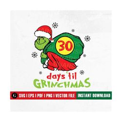 days 'til christmas svg | grinchmas svg | holiday cheermeister svg | merry christmas svg | winter svg xmas svg funny chr