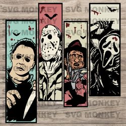 horror characters svg, halloween horror svg, horror svg, halloween cricut svg eps dxf png