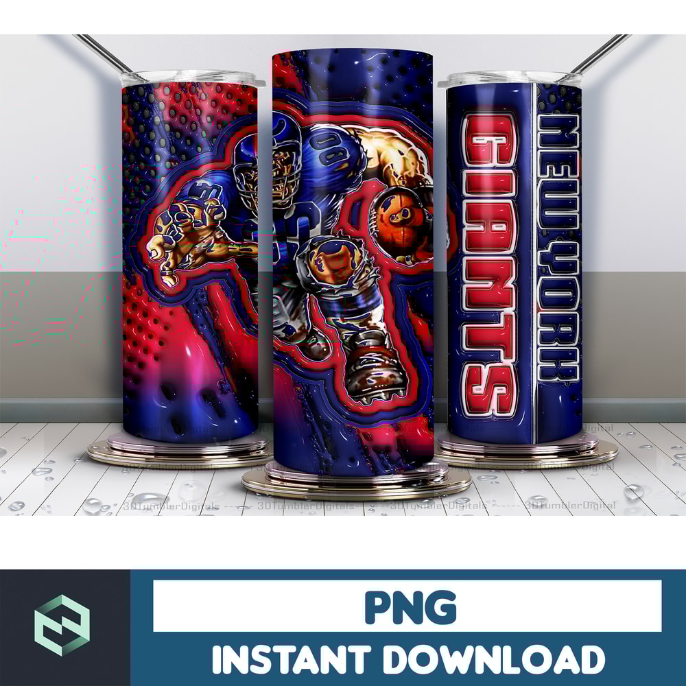 Football Tumbler Wrap Design, 3D Inflated Football Tumbler wrap, Football Tumbler Wrap Png, Football Digital (17).jpg