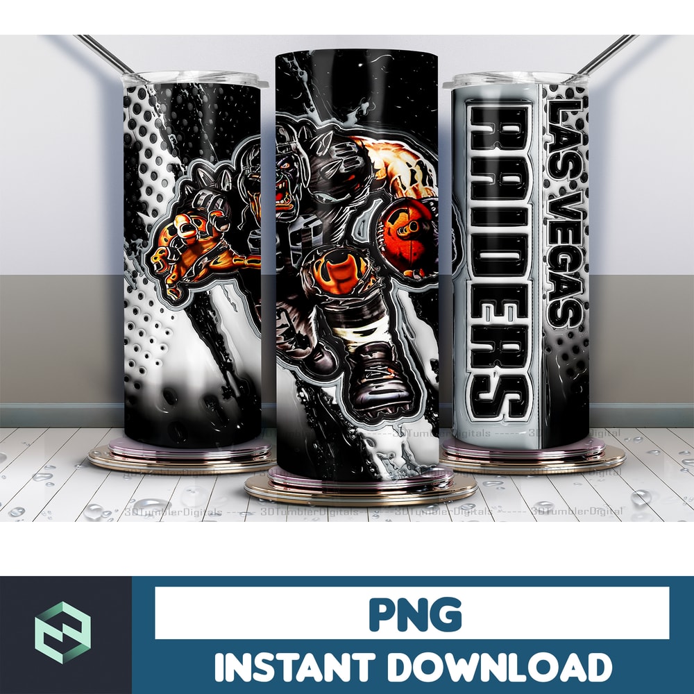 Football Tumbler Wrap Design, 3D Inflated Football Tumbler wrap, Football Tumbler Wrap Png, Football Digital (22).jpg