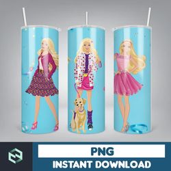 barbie tumbler wrap, 20 oz skinny tumbler wrap sublimation design, straight & tapered tumbler wrap (30)