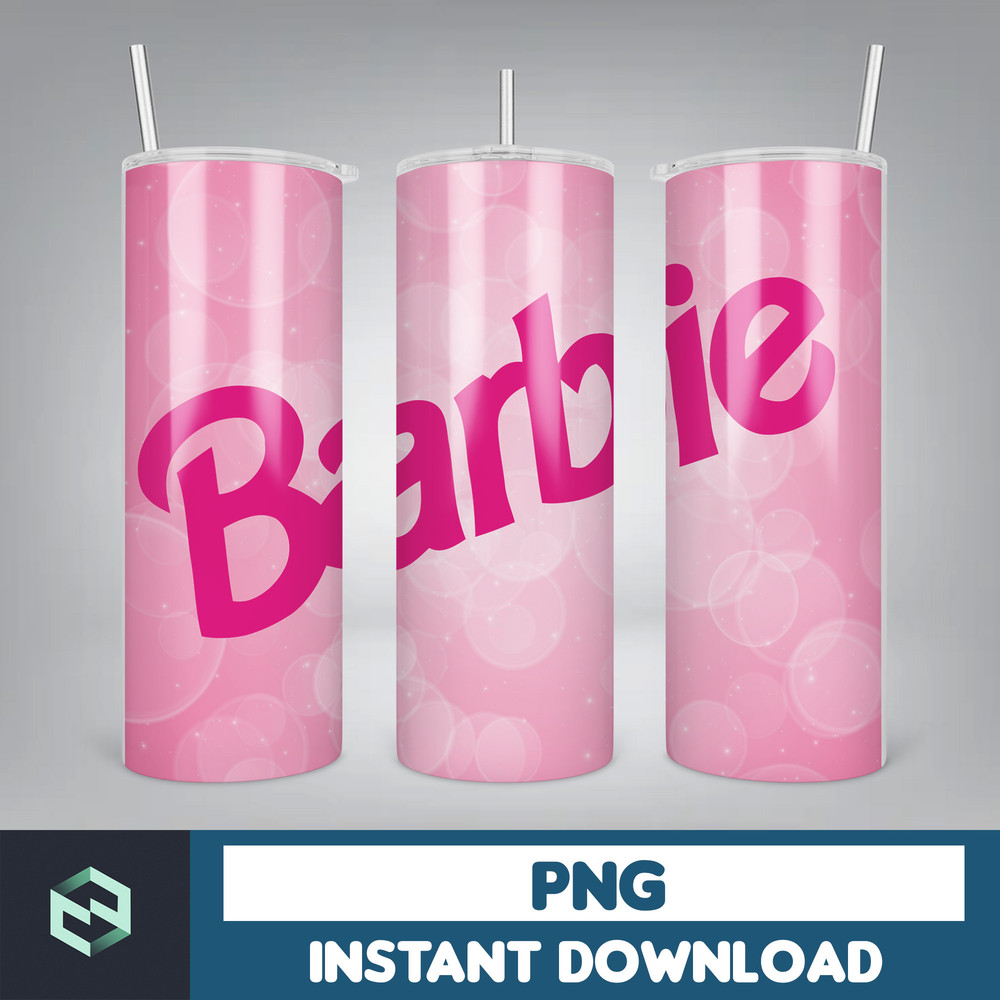 Barbie Tumbler Wrap, 20 oz Skinny Tumbler Wrap Sublimation Design, Straight & Tapered Tumbler Wrap (31).jpg