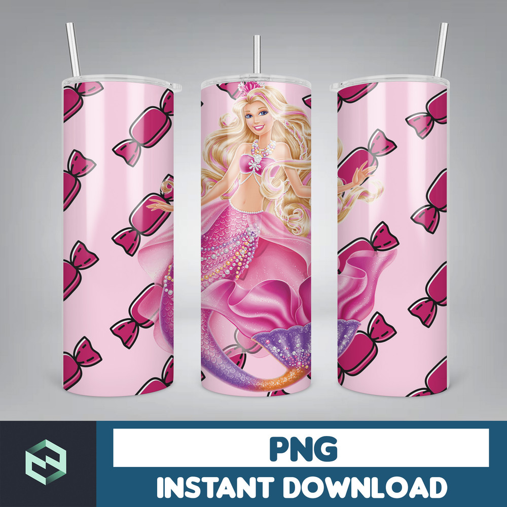 Barbie Tumbler Wrap, 20 oz Skinny Tumbler Wrap Sublimation Design, Straight & Tapered Tumbler Wrap (41).jpg