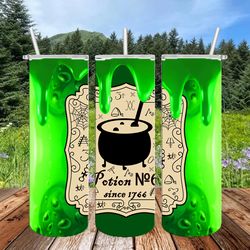 Halloween witch cauldron png, 3D Tumbler Wrap, Straight Tumbler PNG Design 20oz/ 30oz Tumbler PNG, instant download