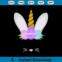 easter bunny bunnicorn svg