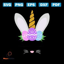 easter bunny bunnicorn svg