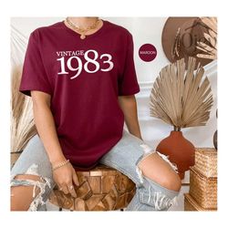 vintage 40th birthday gift, 40th birthday shirt, born in 1983 shirt, birthday gift for 40th birthday, dad mom birthday g