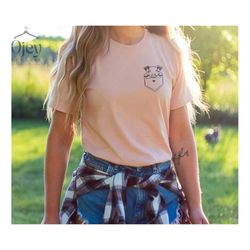 pocket pig t shirt, pig shirts, cute pig shirt, pig lover shirt, farm animal shirt, kids pig shirts, pig lover gift, far