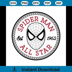 spider man all star converse logo shoes brand svg