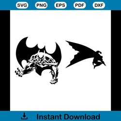 2 designs batman famous fictional character bundle svg