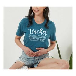 Teacher Shirts, Teacher, Teacher Definition Shirt, Teacher Women Shirt, Gift for Teacher Gift Appreciation Week, Christm