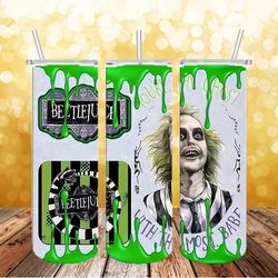 Beetlejuice Scary Characters Tumbler PNG, 3D Tumbler Wrap, Straight Tumbler PNG Design 20oz/ 30oz Tumbler PNG, PNG file