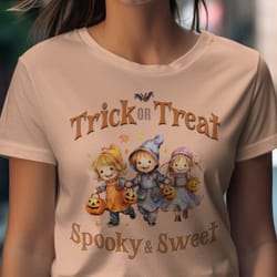 trick or treat, adult t-shirt, funny halloween t-shirt, mom halloween tee, treating - a545