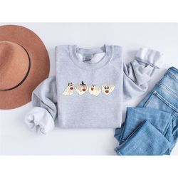 halloween sweatshirt, bat sheet sweatshirt, halloween crewneck, ghost shirt, bat lover gift, funny halloween bat sweat