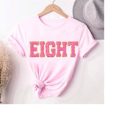 8th birthday sweatshirt girl, eight birthday shirt, 8th birthday girl, eighth birthday tshirt, 8 year old birthday lette