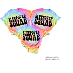 sleepover squad sleepover shirts, slumber party squad tshirts, birthday girl shirts, girls birthday t shirts matching be