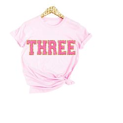3rd birthday girl shirt, 3rd birthday tshirt, third birthday sweatshirt, 2nd birthday, three shirt letter patches