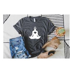 yoga pose shirt, women's yoga t-shirt, om yoga pose shirt, yoga teacher shirt, yoga workout apparel, meditation tee, rel