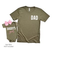 dad gift from daughter, christmas dad and baby matching shirts fathers day shirt matching daughter, daddys girl dad shir