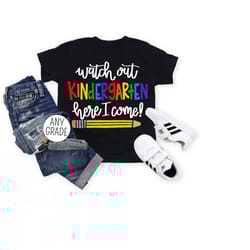 kindergarten shirt, back to school shirt boy first day of school preschool first grade