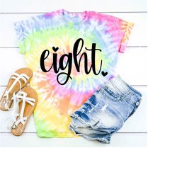 eight birthday shirt girl, 8th birthday tshirt, 8 birthday girl, gifts for 8 year old girl