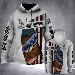 bird hunting flag hoodie