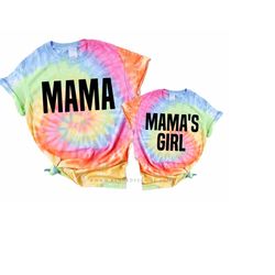 mama and mamas girl shirts, mommy and me outfits, new mom gift for mom from daughter