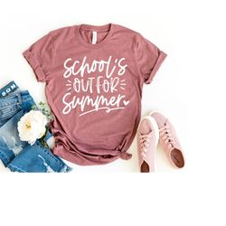 last day of school shirt for teachers, good end of year teacher gift, team teacher tshirts, schools out for summer