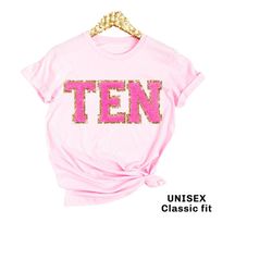 10th birthday shirt, ten shirt, tenth birthday sweatshirt, ten year old birthday, 9th birthday tshirt, 8th birthday tee