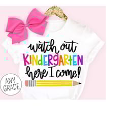 first day of kindergarten shirt, back to school shirt, preschool, first grade