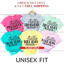 grade teacher shirts, back to school shirt kindergarten teacher shirt first grade 2nd grade teacher tshirt first day of