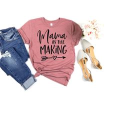 pregnancy announcement shirt, mama in the making, baby announcement shirt, pregnancy reveal shirts, mommy to be shirt, n