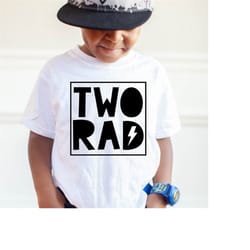 two rad birthday shirt - two shirt - boys birthday shirt - 2nd birthday shirt boy - second birthday shirt - hipster tren