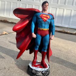 For Superman fans, Superman Christopher Reeve printed hand painted custom statue 1/6, Superman 1/6 statue