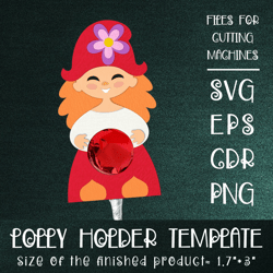 Red Riding Hood | Lollipop Holder | Paper Craft Template SVG