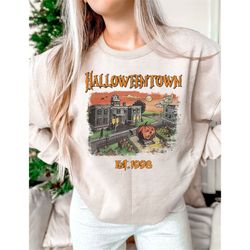 halloween town est 1998 crewneck sweatshirt, halloweentown 1998 shirt, halloweentown university sweatshirt, pumpkin hall