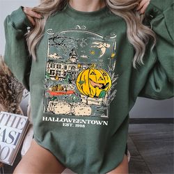 halloween town est 1998 crewneck sweatshirt, vintage halloween sweatshirt, halloweentown university sweatshirt, pumpkin