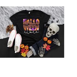 halloween vibes shirt, halloween vibes leopard print shirt, halloween shirt, spooky shirt, witch shirt, leopard hallowee