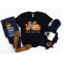 fall shirt, peace love fall, pumpkin shirt, thanksgiving shirt, peace love pumpkin, cute fall shirt, autumn shirt, love