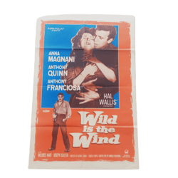 Wild is the Wind Anna MAGNANI Anthony QUINN and Franciosa Original film Movie poster Original 1957 used outside Cinemas