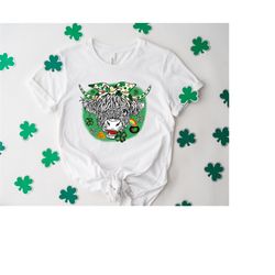 lucky heifer st patricks shirt - st patricks day tee - heifer four leaf clover shirt - st patricks day clover tee - st p