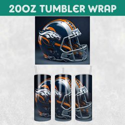 Denver Broncos Football Tumbler Wrap, Broncos Football Tumbler Wrap, Football Tumbler Wrap, NFL Tumbler Wrap