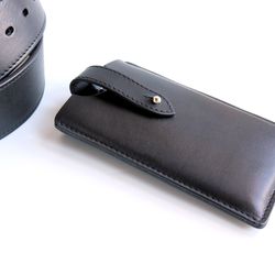 Leather clip phone case for belt. iPhone holster. Phone wallet. Phone pouch. Phone cover. Waist phone bag. Handmade.