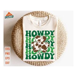 howdy shamrock svg, western st patricks day svg, shamrock svg, howdy svg, lucky svg, st pattys day svg, irish svg, st pa