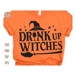 drink up witches svg, witch halloween svg, halloween party svg, women halloween svg, witch halloween shirt design, hallo
