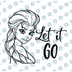 frozen elsa let it go disney svg clipart cricut silhouette crafting digital download